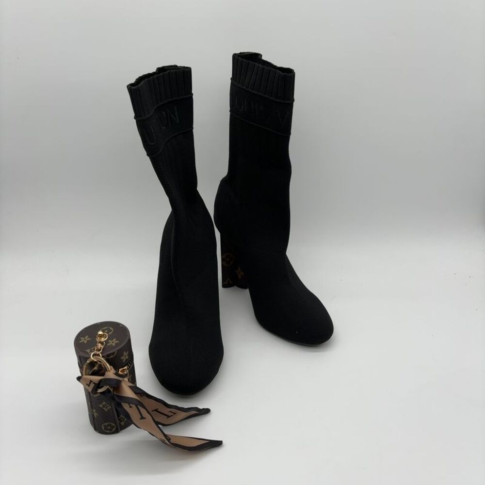 Louis Vuitton Black Knit Sock Boots